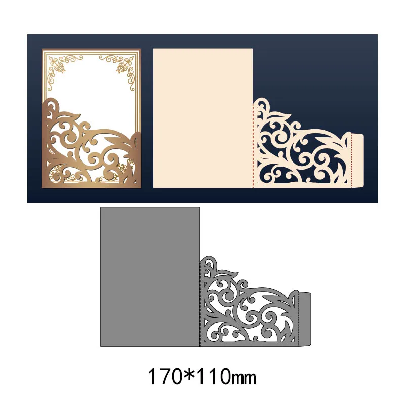 Кружевные рамки и обложки металлические стальные резные штампы цветок DIY альбом