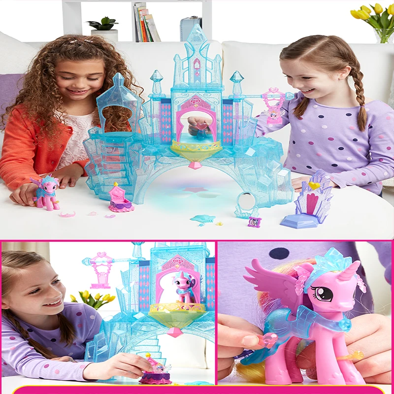 Оригинальные брендовые игрушки My Little Pony friendly is Magic замок костюм со стразами для маленьких детей подарок на Рождество и день рождения для девочек Bonecas