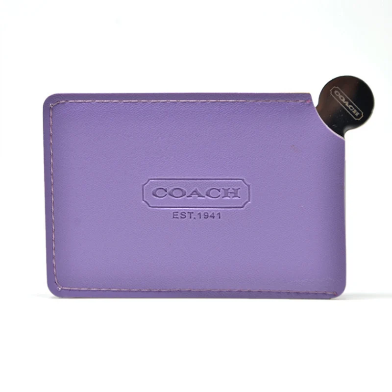 purple Брендовое стильное мини косметическое зеркало для макияжа, изысканное портативное зеркало для макияжа, элегантный модный подарок для женщин - Цвет: purple