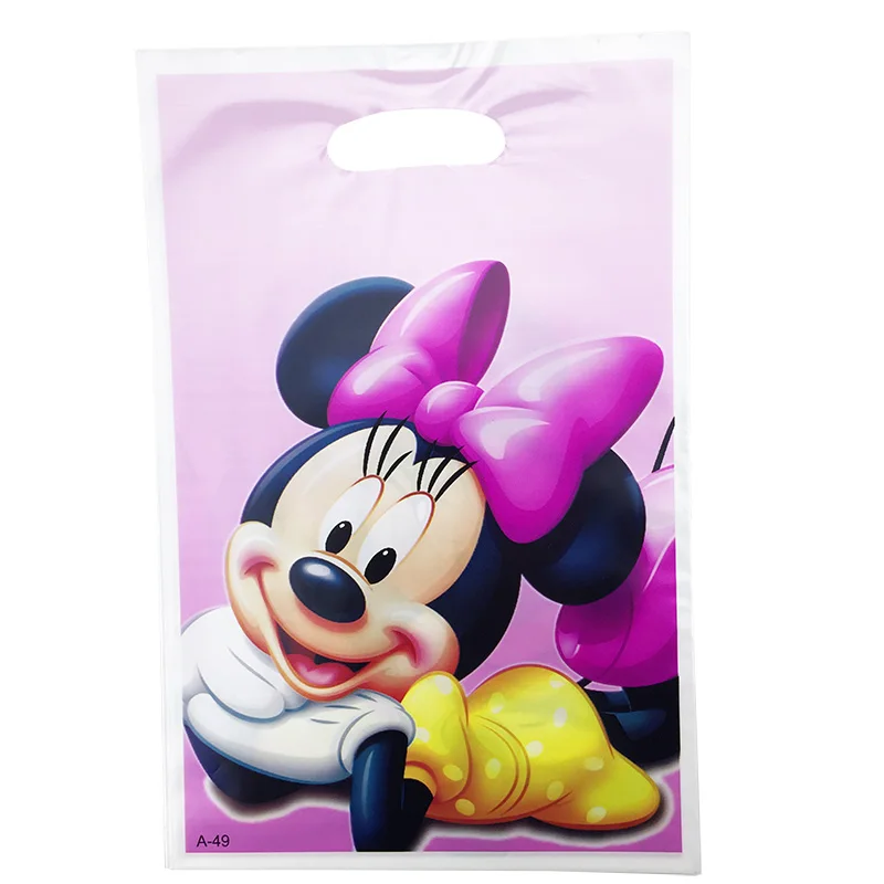 minnie 20 шт./лот, вечерние сумки с милым динозавром, подарочные сумки с динозавром, детские сумки для празднования дня рождения, товары и украшения - Цвет: minnie
