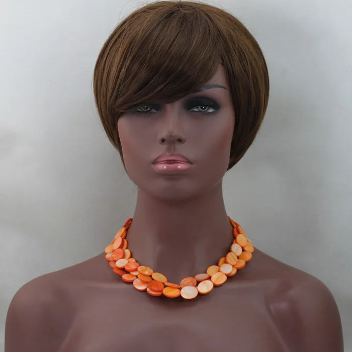 2016 New Fabulous Orange Disk Shell Necklace Romantic Wedding Bridal Jewelry Birthday Hot Sale Free Shipping SP030 | Украшения и
