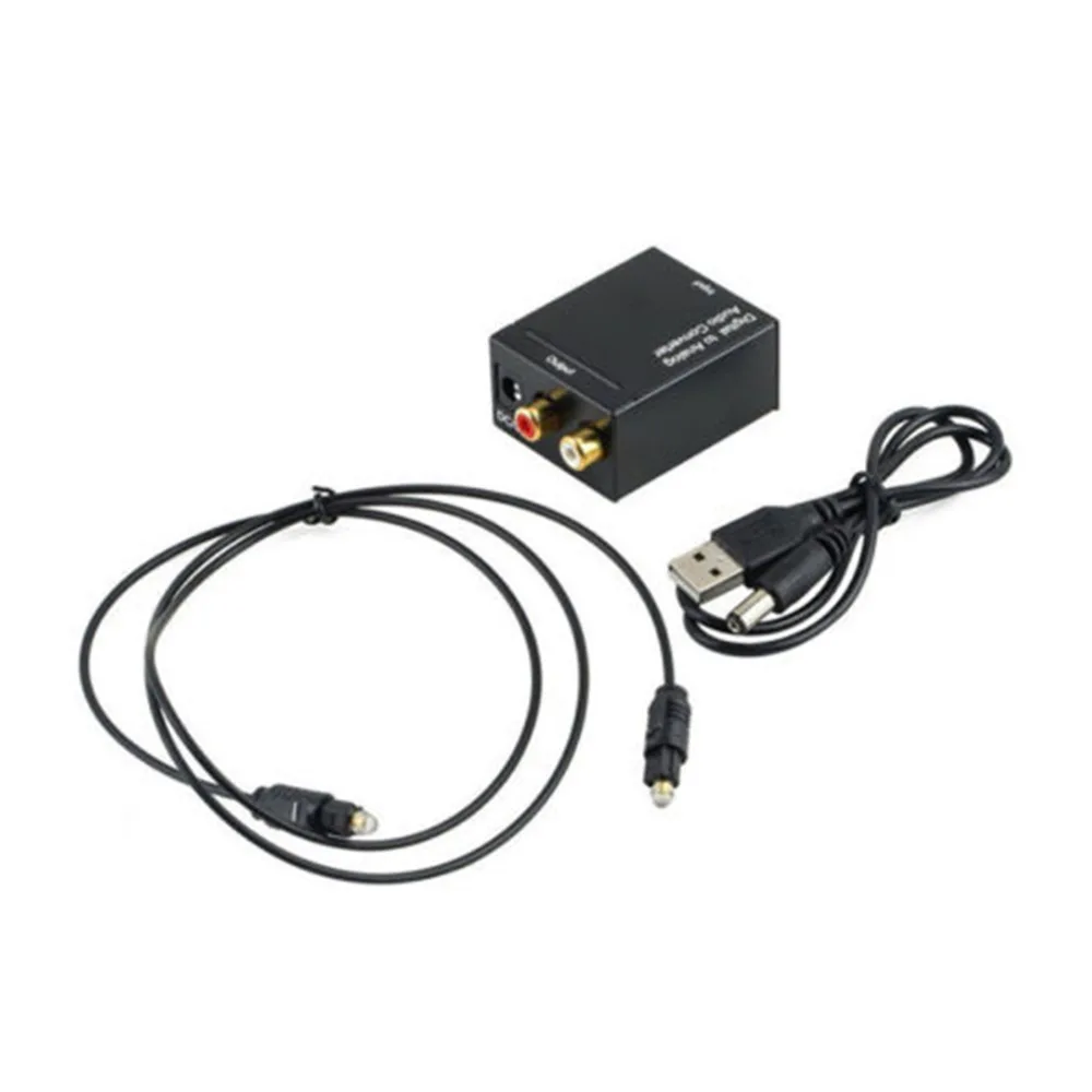 Цифро-аналоговый аудио конвертер Кабель SPDIF волокно коаксиальный RCA сигнал в