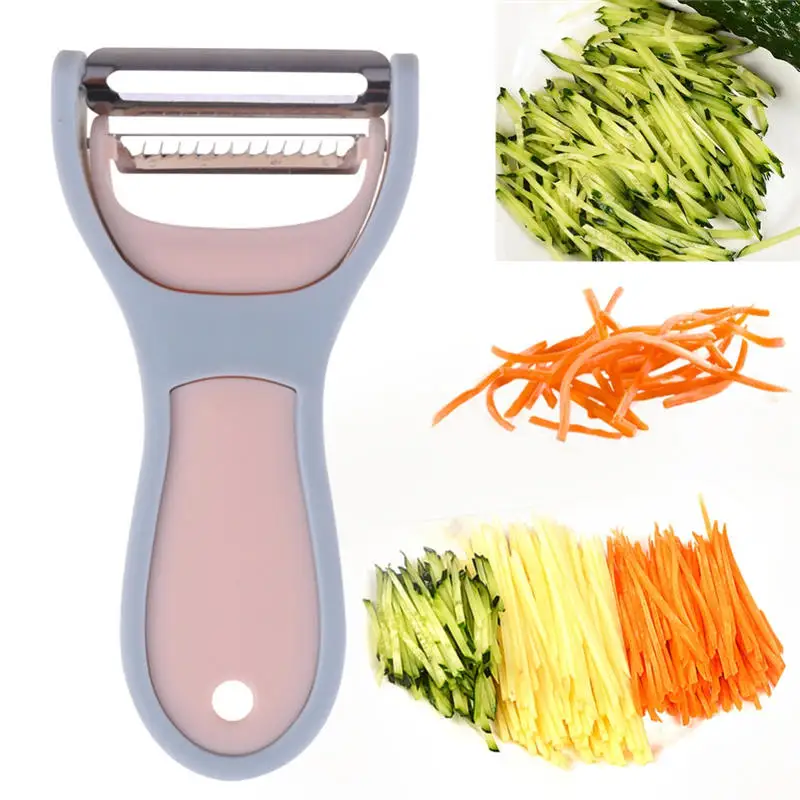 2 in 1 Fruit Vegetable Peeler Slicer Tools Double Planing Grater Julienne Cutter Grinder Kitchen Gadget | Дом и сад