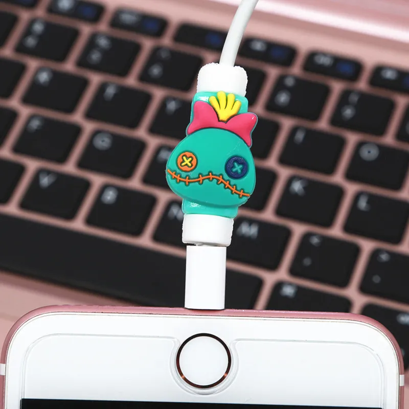 FFFAS мультфильм кабель протектор организовать USB устройство для сматывания шнура