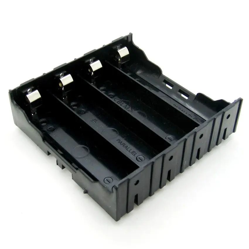 1 шт. 18650 Держатель для литиевых батарей 1X18650,2x18650,3x18650,4x18650, литий-ионный 18650 Держатель для аккумуляторов с булавками - Цвет: 4x18650 Cells