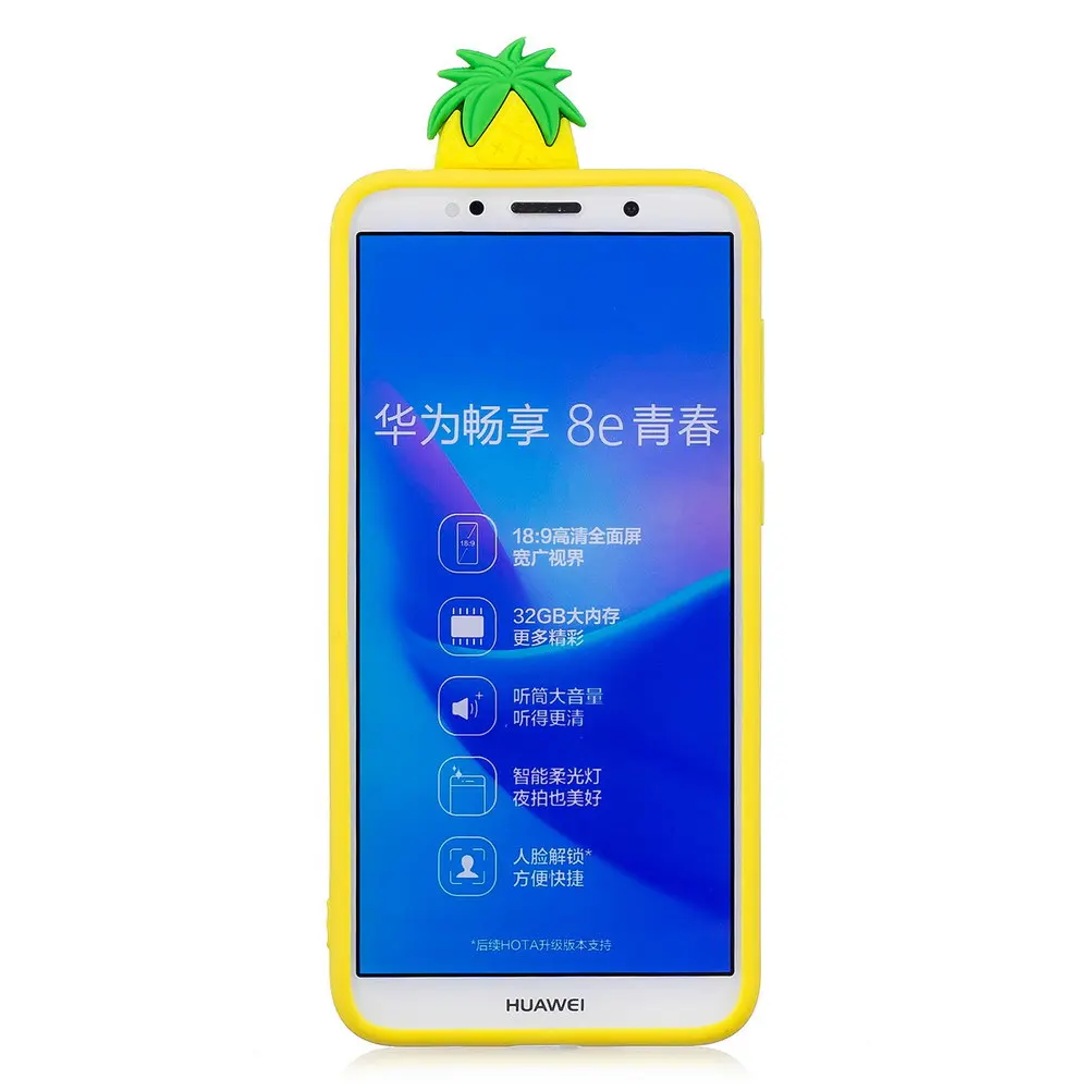 Силиконовый чехол для Huawei Y5 2018 мягкий из ТПУ с 3D рисунком единорога медведя