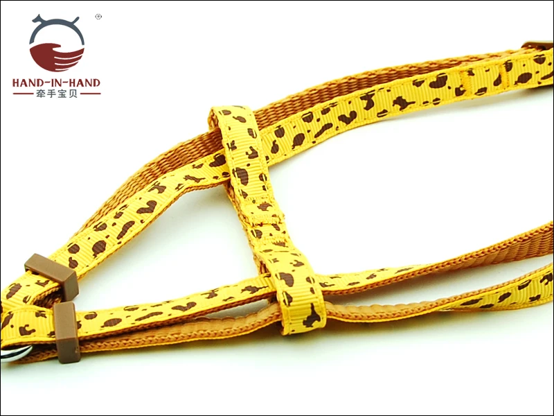 Dog Cat Harness and Leash Small Medium Dog Pet Product Cow Pattern Print Harness and Lead Set
