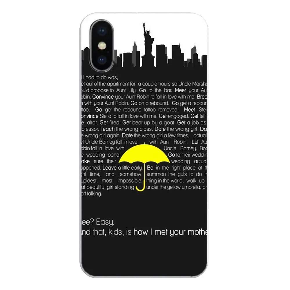 HIMYM How I Met Your Mother Yellow Umbrella Poster For Huawei Honor 8 8C 8X 9 10 7A 7C Mate 20 Lite Pro P Smart Plus TPU Case |