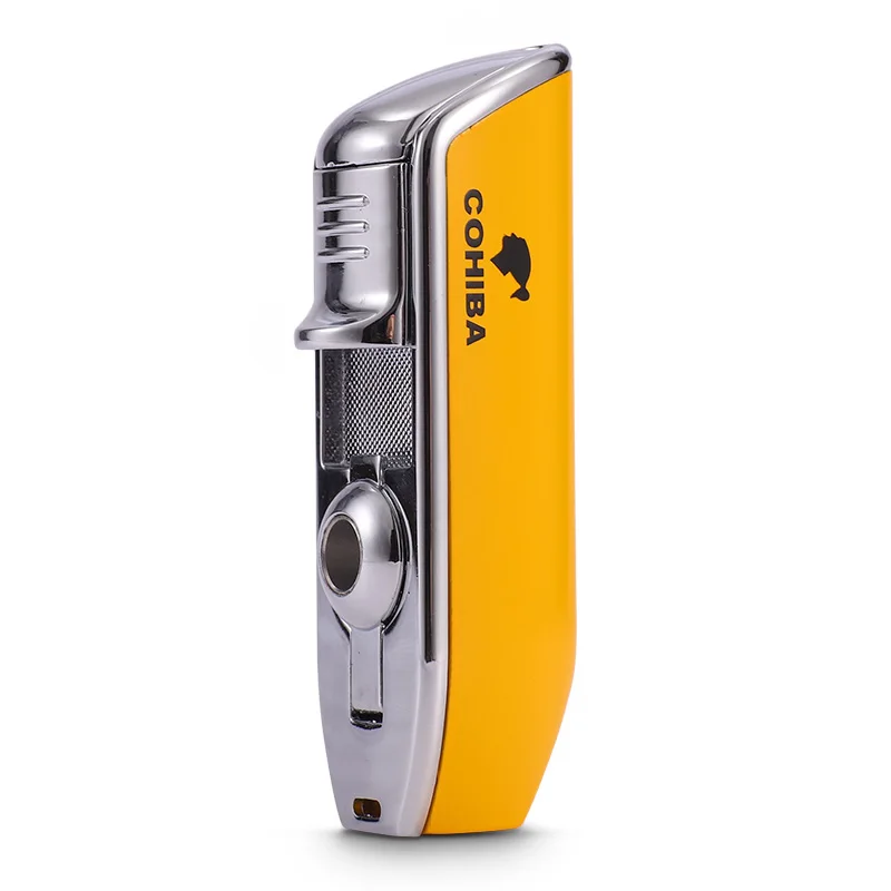 COHIBA Карманный металлический Змеиный рот форма многоразового бутановый газ 3