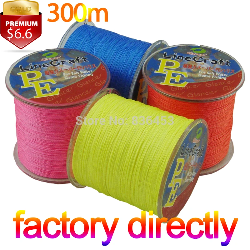 

Braided Fishing Line 300m Super Strong Japanese Multifilament Polyethylene Fiber PE Braid Fishing Line 10LB-100LB