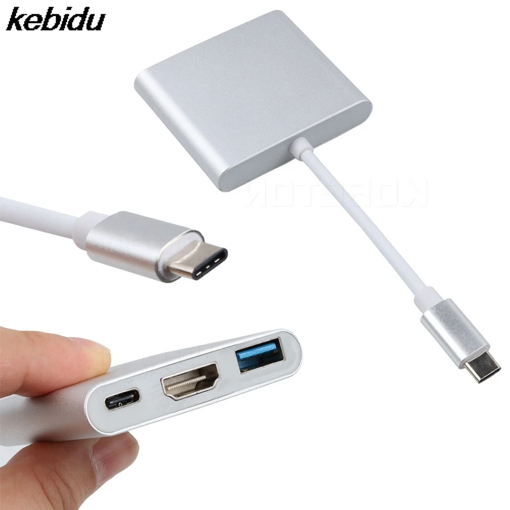 Тип USB с разъемами типа C и совместимому HDMI USB3.0 + PD зарядки концентратор