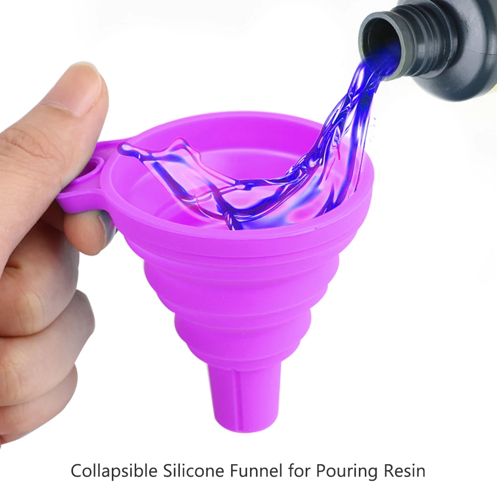 Складные маленькие воронки силиконовые складывающиеся для заливки смолы