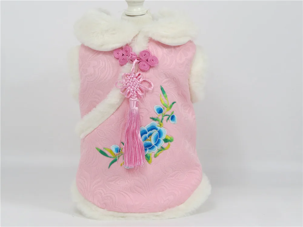Белый Pet Tang костюм осень и зима собака куртки кошка щенок наряд Домашние животные Роскошная Одежда для собак теплое Стеганое пальто одежда из кроличьего меха - Цвет: Белый