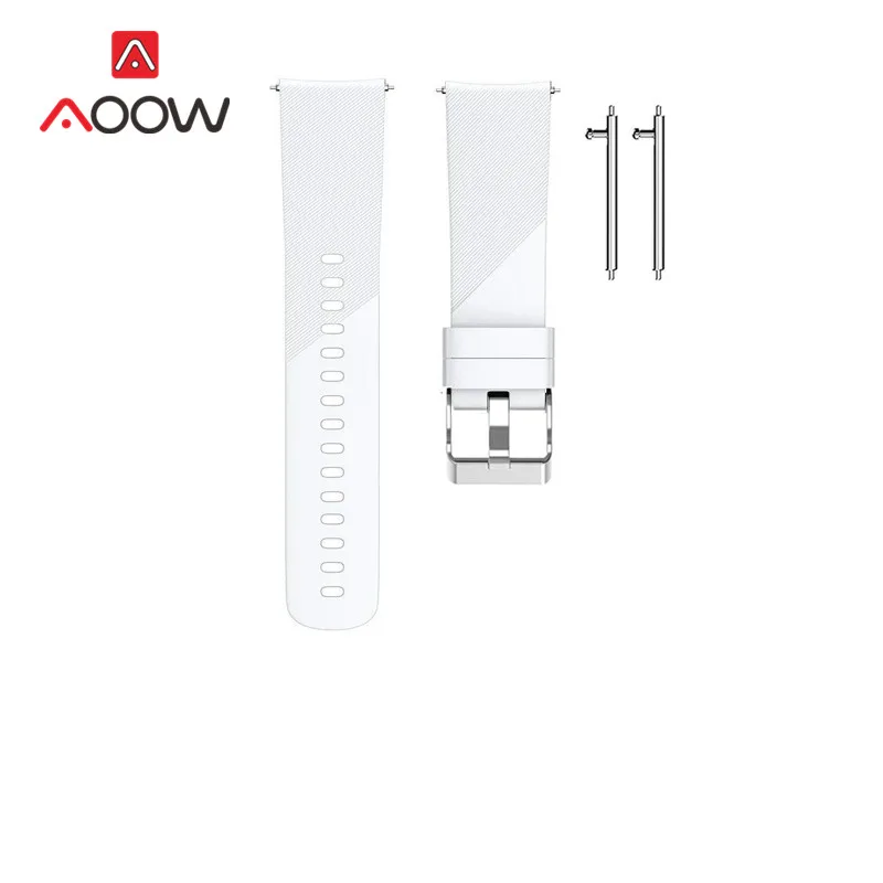 2 Силиконовый ремешок с цветочным принтом 20 мм для samsung Galaxy Active 42 мм gear Sport S2 Garmin vivoactive huawei Amazfit браслет - Цвет ремешка: 2
