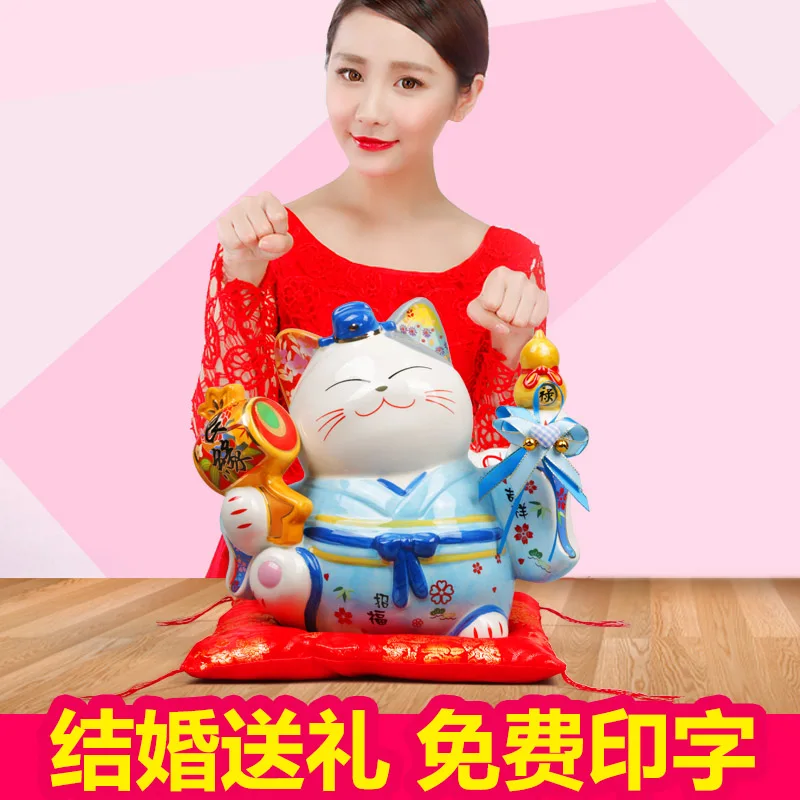 Семейной пары выбор 1 Lucky Cat украшения свадебные подарки Свадебный декор
