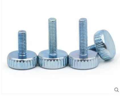 10pcs/lot M3*6-20 M4*8-40 M5*8-40 Knurled flat head screw thumb screw hand tighten screws671