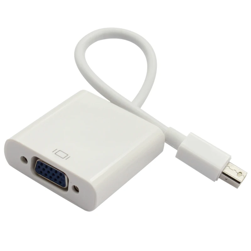 Mini DisplayPort mini Dp в VGA активный адаптер конвертер графическая карта с белым ноутбуком