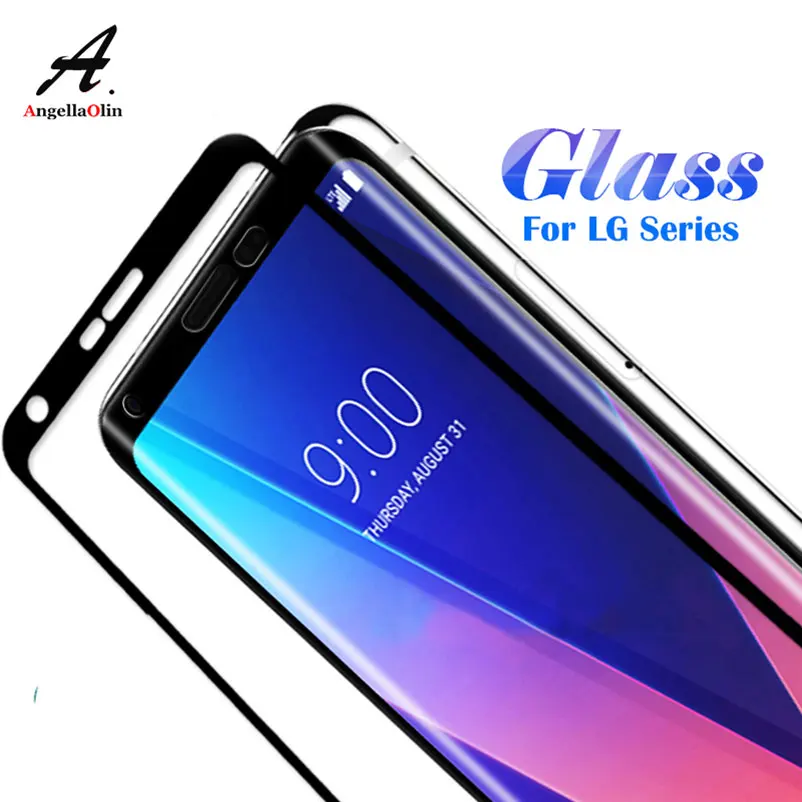 Закаленное стекло 9H с полным покрытием Защита экрана для LG V30 Plus + G5 K10 2016 2017 G7 ThinQ G6