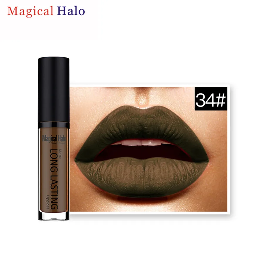 Бренд Magical Halo 1 шт. макияж водонепроницаемый матовый губная помада довольно хорошее качество длительный блеск для губ помада