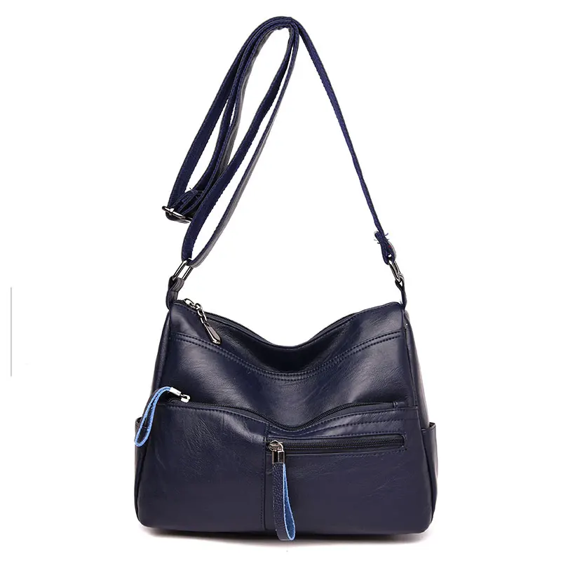 Blue Винтажные Бронзовые женские Сумки из искусственной кожи, роскошные дизайнерские сумки на плечо, высококачественные брендовые сумки через плечо для женщин bolso mujer - Цвет: Blue