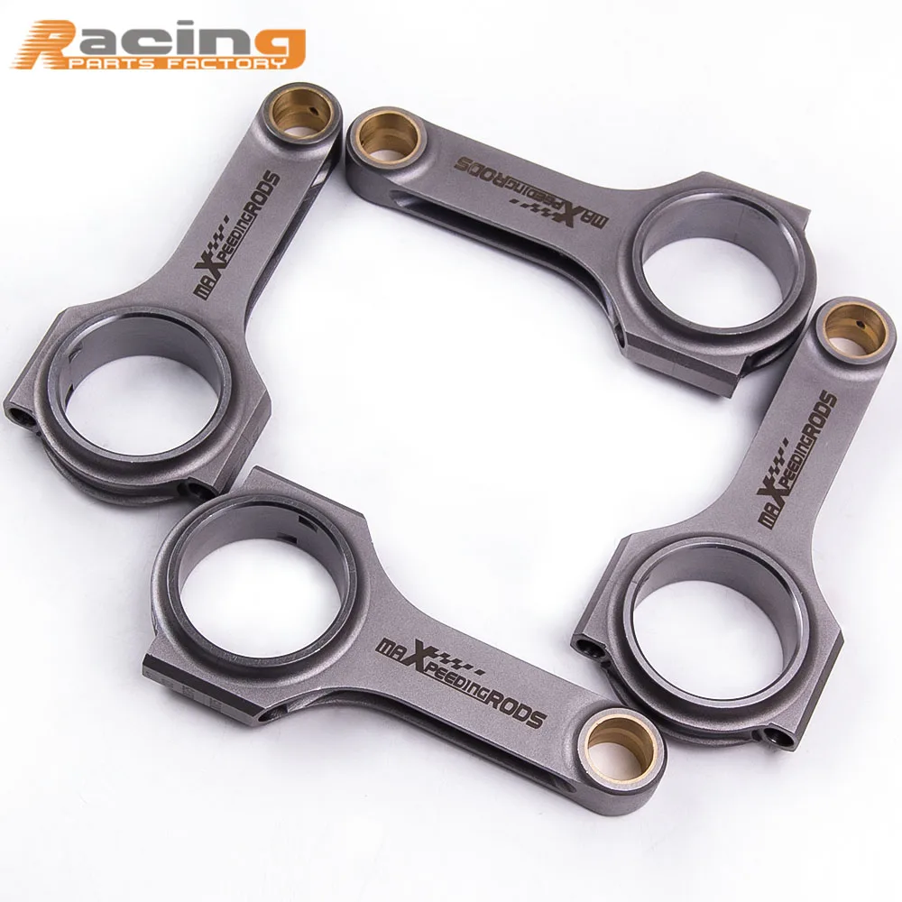 

4x Connecting Rods Pleuel for Mazda MX5 1.6 16v Miata 1.8 133mm 4340 for 323 GTX Ford Escort Balanced Floating Piston Pin Bielle