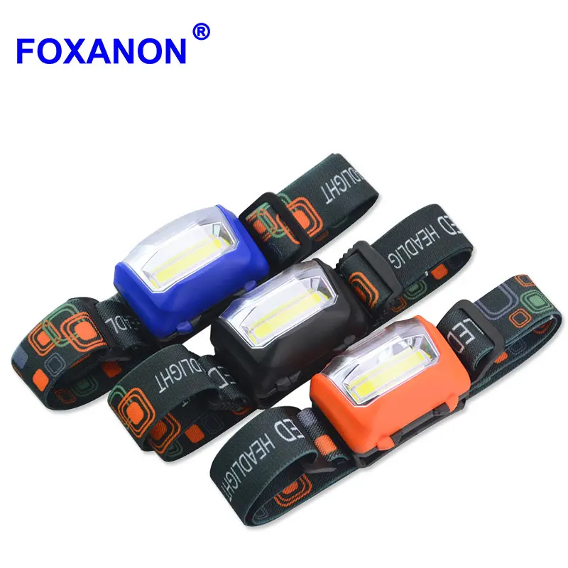Foxanon Портативный мини 3 режима Водонепроницаемый COB светодиодный фонарик на