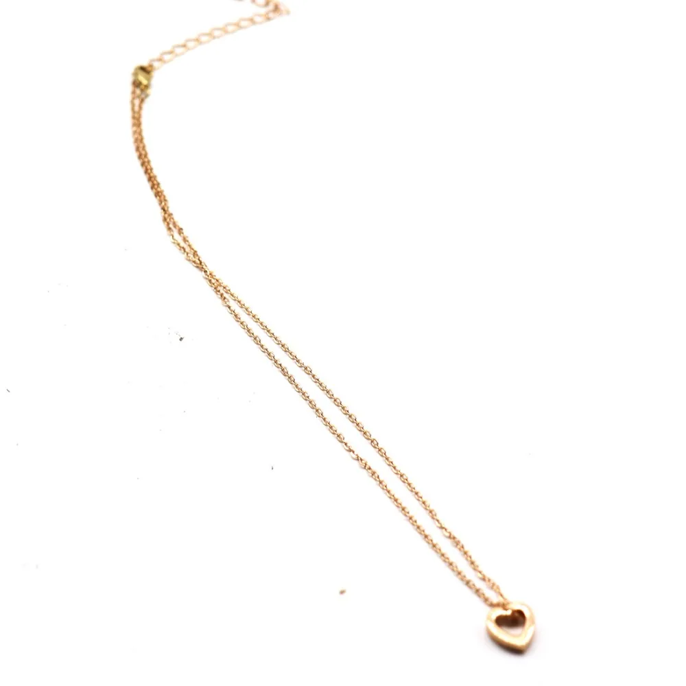 Новое ожерелье и подвески в форме сердца элегантное лаконичное геометрическое