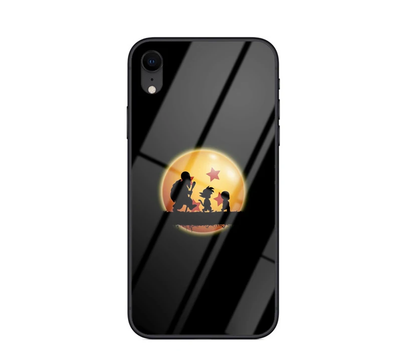 New Saiyan Vegeta Dragon Ball Z Son Goku Case For iPhone XR X XS MAX 7 8 6 6S plus Super Luxury Glass Cover For iPhone 11Pro Max