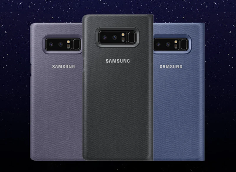 Samsung светодиодный умный чехол для телефона, чехол для samsung Galaxy Note 8 Note8 N9500 N9508 SM-N950F, защитный чехол для телефона