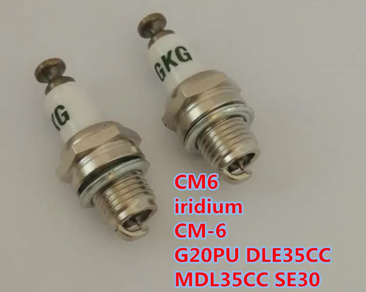 Горячая Распродажа иридиевая Свеча зажигания GKG CM6 2 шт. для U20MU UY6 CM 6 G20PU MLD35CC DLE30 candel