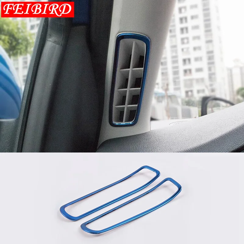 PART NO.11 Синий титановый стиль молдинги для Ford Focus подлокотник на внутреннюю сторону двери Кнопка Подъема Окна крышка отделка - Название цвета: PART NO.11