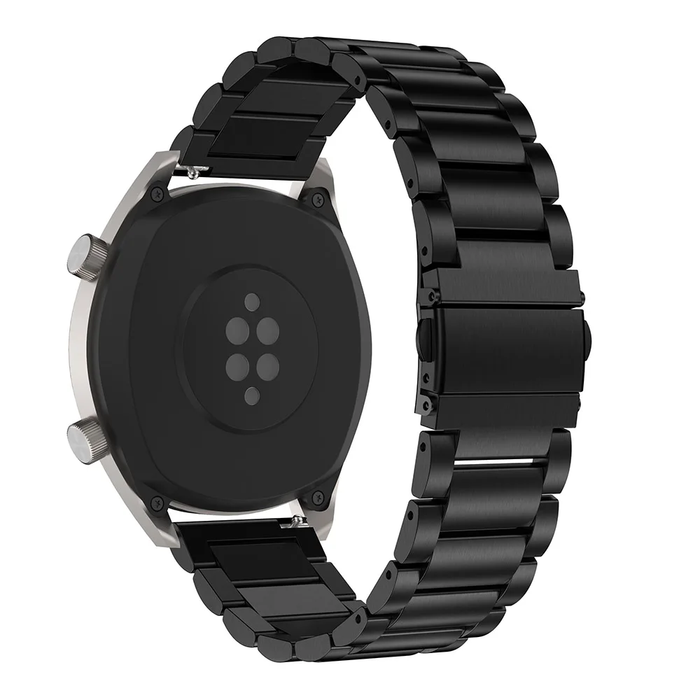 Black Для huawei watch gt/honor magic/watch2 pro ремешок металлический браслет Смарт-часы 22 мм нержавеющая сталь amazfit 2 браслет - Цвет: Black