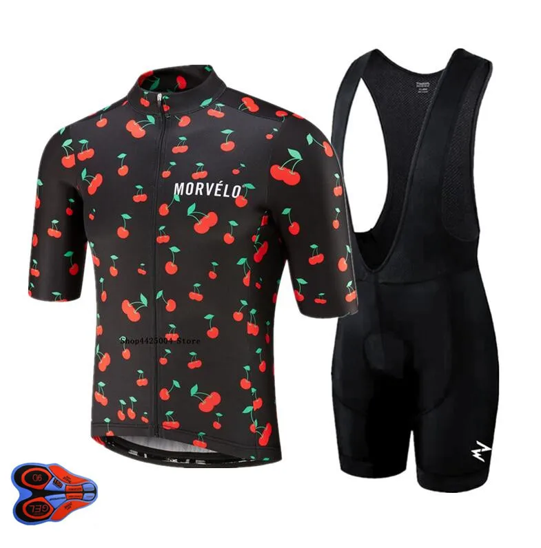 Женский спортивный костюм Morvelo красный комплект из Джерси для велоспорта дышащая
