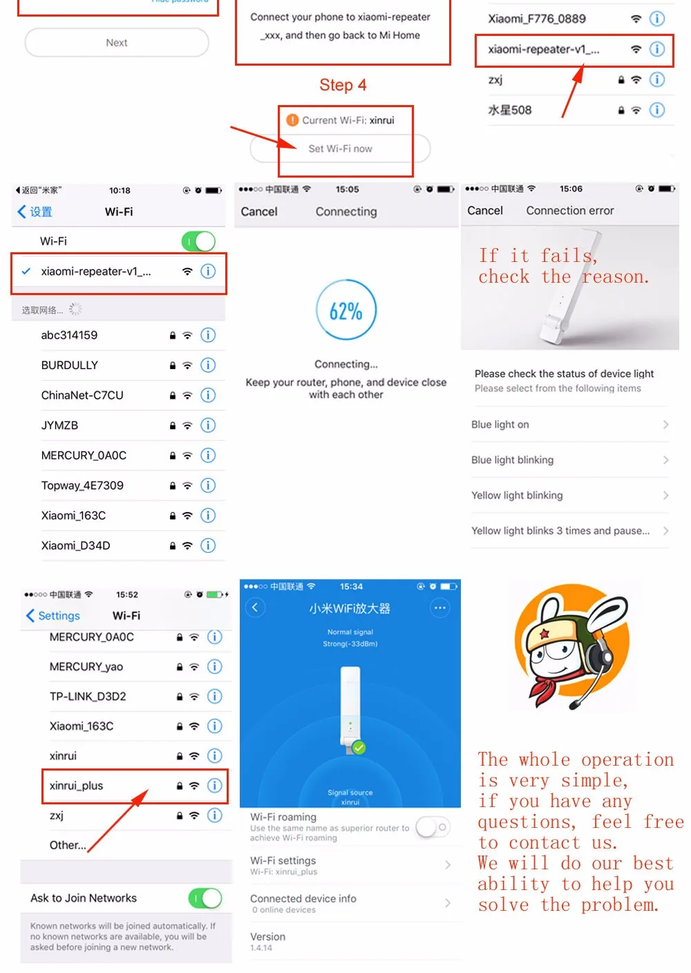 Xiaomi wifi повторитель 2 усилитель расширитель 2 универсальный Repitidor wi-fi удлинитель 300 мбит/с 802.11n беспроводной wifi расширенный сигнал