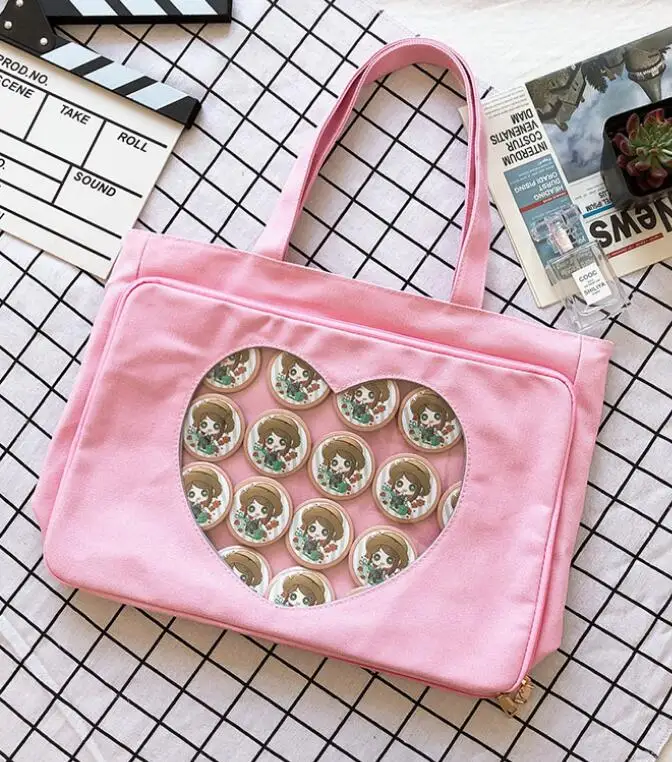 Бренд Wego Ita сумка Kawaii прозрачное окно Лолита Холщовая Сумка через плечо