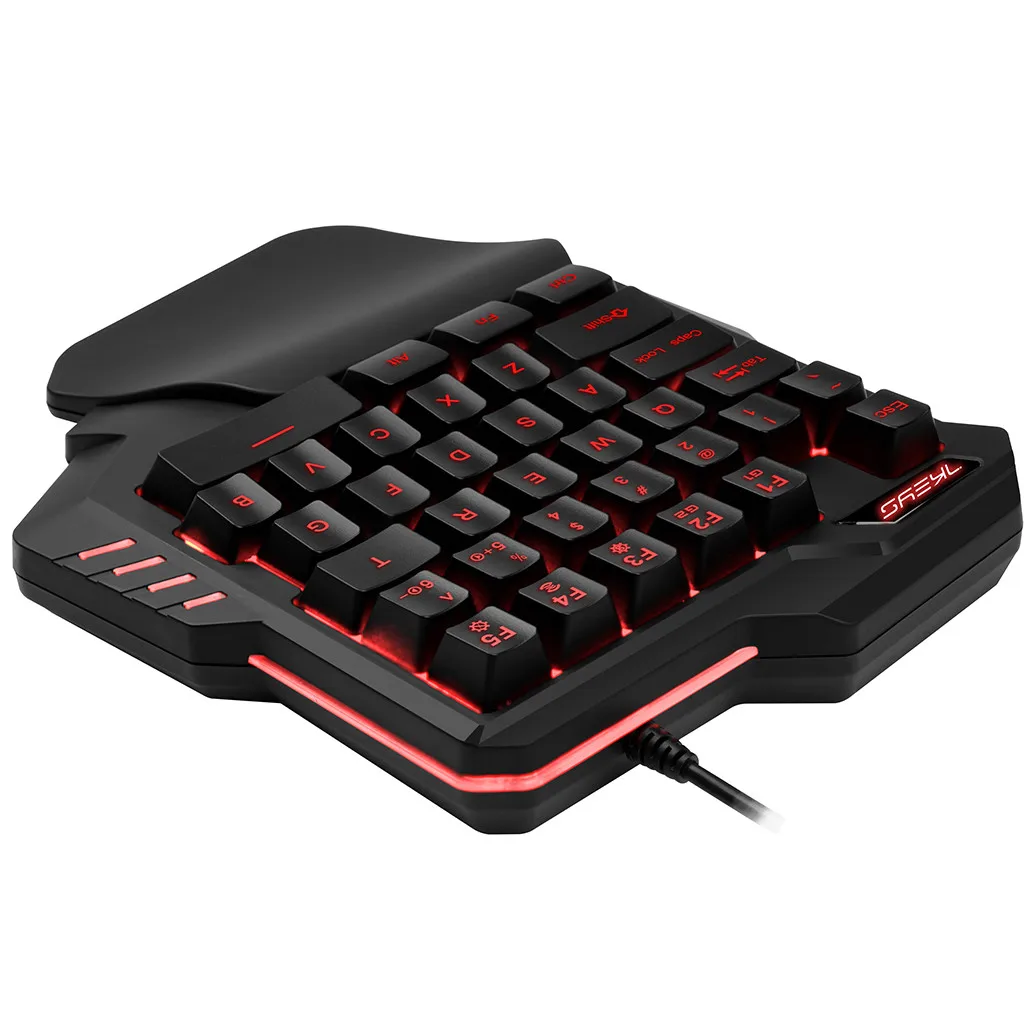 VOBERRY G30 Cable Game RGB LED подсветка клавиатуры пленочная клавиатура профессиональная