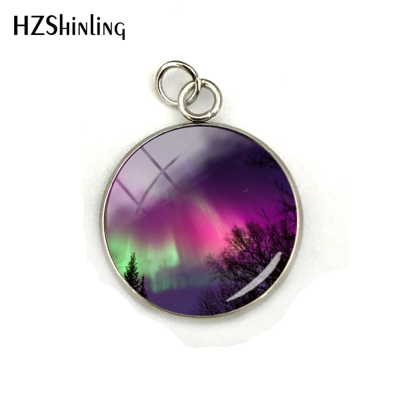 Северный светильник s кулон фиолетовый Северной ювелирные изделия Ожерелья