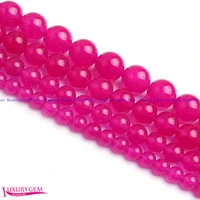high quality 468101214mm smooth natural rose color jades round shape gems loose beads strand 15 jewelry making wj396