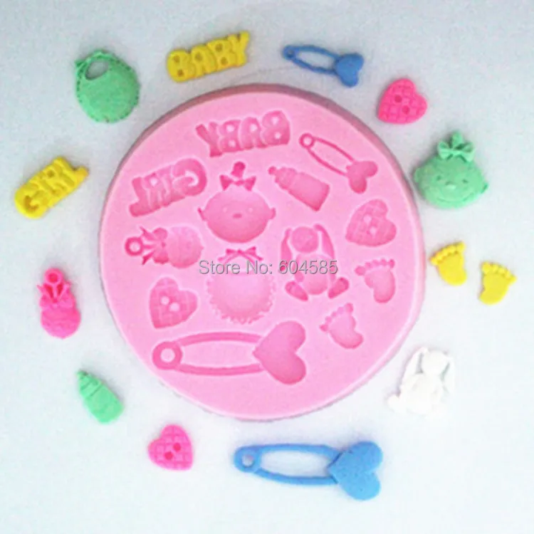 Mini Baby shower F0486 силиконовая форма для выпечки Форма сахара формы рукоделия сделай
