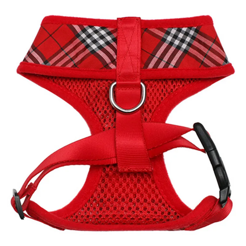 PUPISHE Dog Harness Vest Classical Plaid for Small Med Dogs Breathable Cat Quick Release Pup Chihuahua | Дом и сад