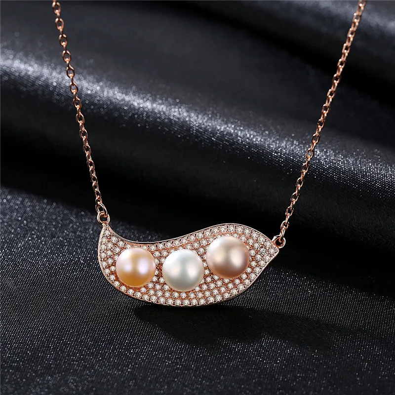 Latest Fashion Women Necklace Elegant 925 Sterling Silver Freshwater Pearl Pendant Necklaces | Украшения и аксессуары