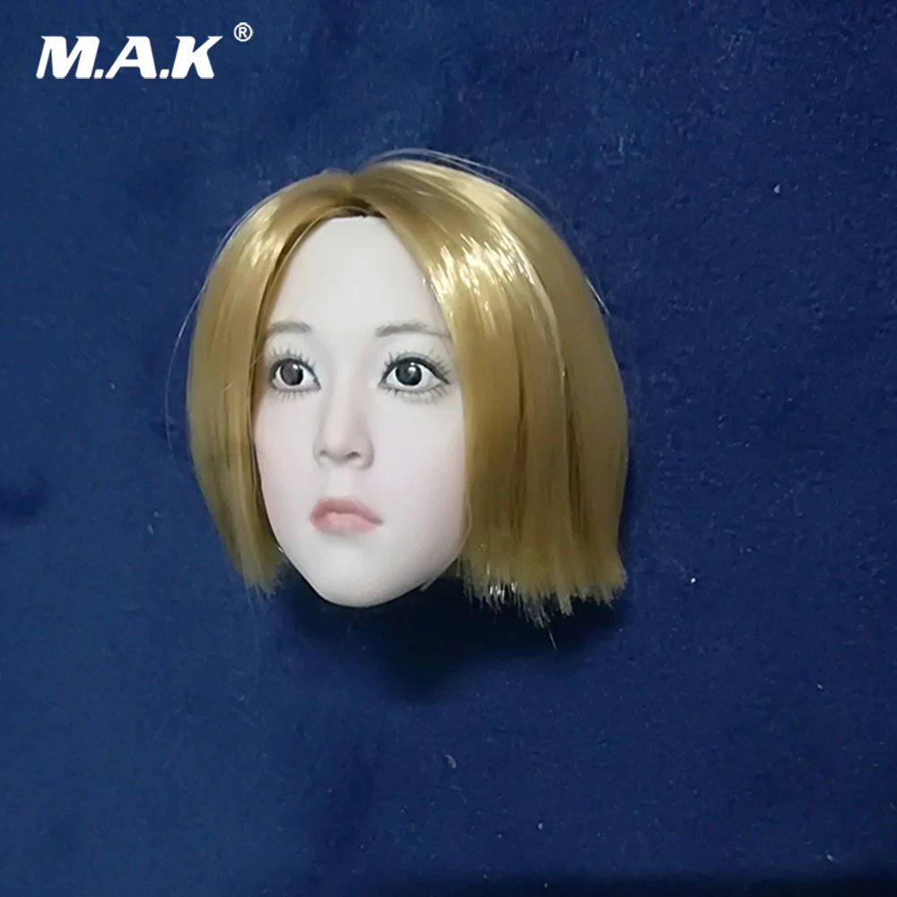 1/6 весы голова девушка Лепить Короткие волосы Baby Face Лори резная модель для детей