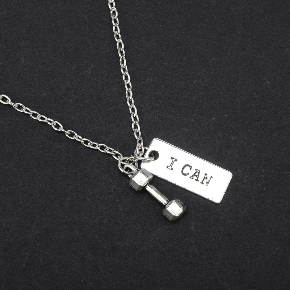 Панк хип хоп Мужчины Женщины для спортивного зала фитнеса бодибилдинга кулон