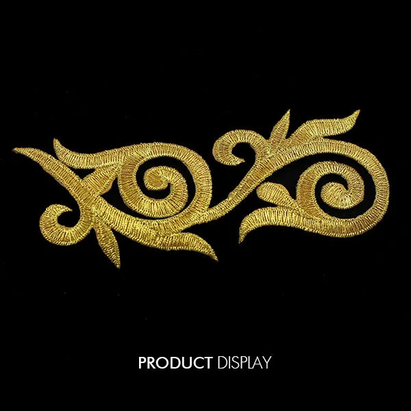 5pc Gold Applique Iron On Patch Embellishment Embroidered Garment Decoration Parches bordados Sewing Supplies TH12 | Дом и сад