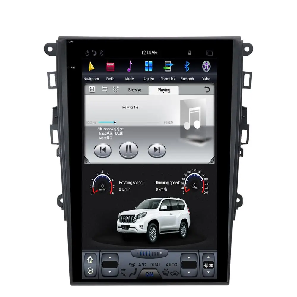 12 1 &quotTesla style pure Android 8 автомобильный без DVD плеера GPS навигация для Ford Mondeo Fusion MK5 2013 +