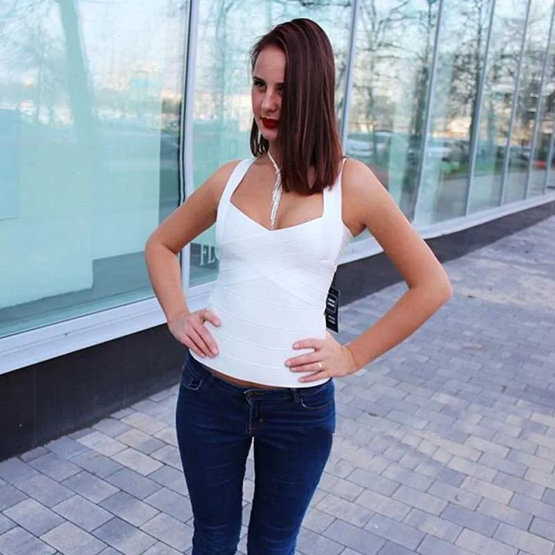 Оптовая продажа с фабрики Топ разные цвета слинг Мода обтягивающие сексуальные