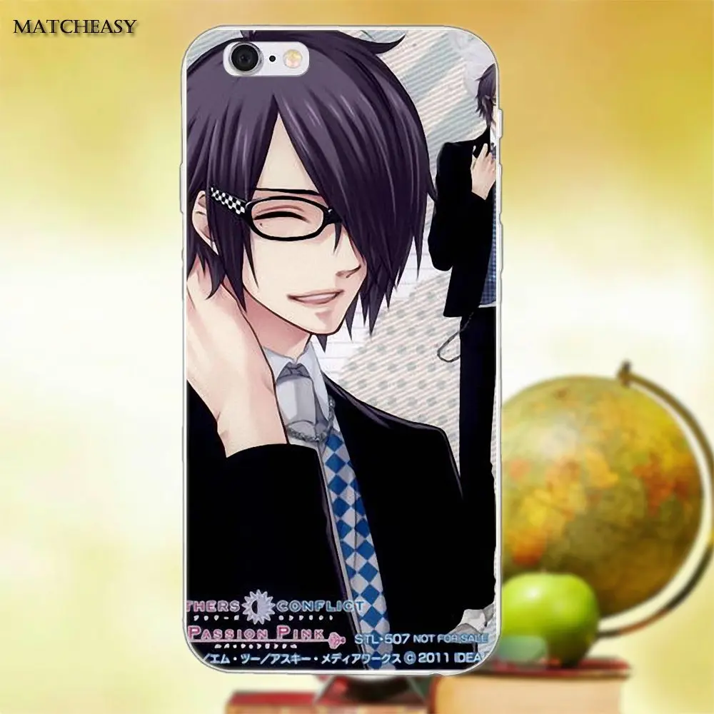 Мягкая Мода для Apple iPhone X XS Max XR 4 4S 5 5C SE 6 6S 7 8 Plus Anime Brothers Conflict | Мобильные телефоны и