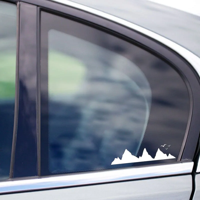 QYPF 16.7cm*4.8cm Mountains Can Surround Birds Delicate Vinyl Vivid Car Sticker Window Decal C18-0336 | Автомобили и мотоциклы