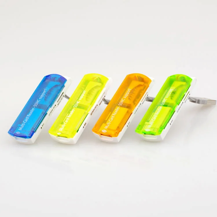 Карта ридер 4 в 1 2 шт. мультималенький космический аппарат USB 0 поддержка SDHC Micro SD TF