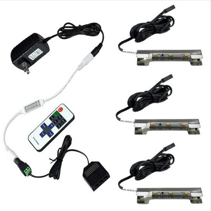 Под кабинет огни для Стекло край Полка задняя сторона зажим полосы Освещение 3